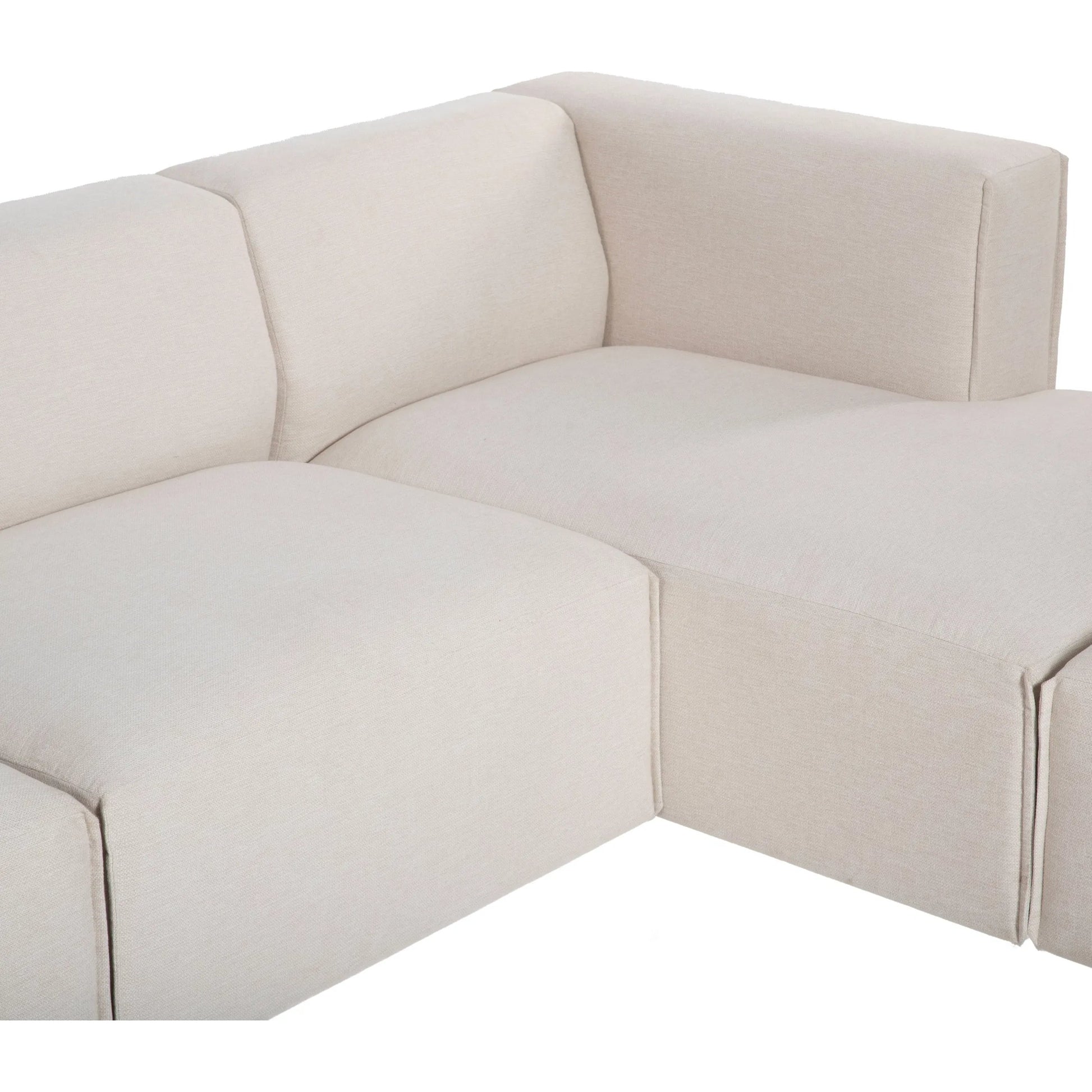 Premium Modular Sectional by LH Imports in pebble chenille weave and black. Made from 100% performance polyester, rubberwood, plywood, pu foam, steel in a transitional style.