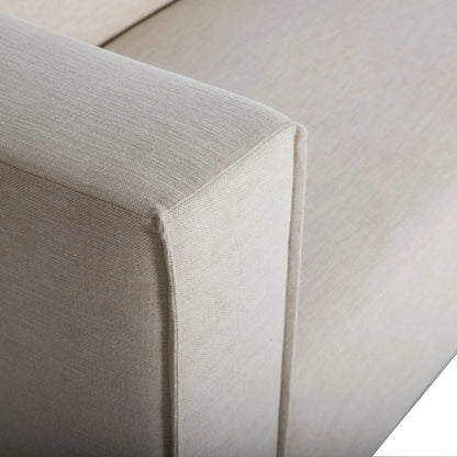 Premium Modular Sectional by LH Imports in pebble chenille weave and black. Made from 100% performance polyester, rubberwood, plywood, pu foam, steel in a transitional style.