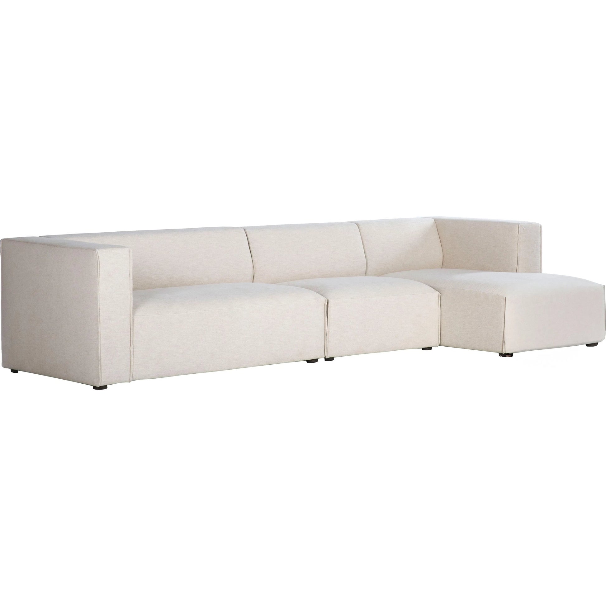 Premium Modular Sectional by LH Imports in pebble chenille weave and black. Made from 100% performance polyester, rubberwood, plywood, pu foam, steel in a transitional style.