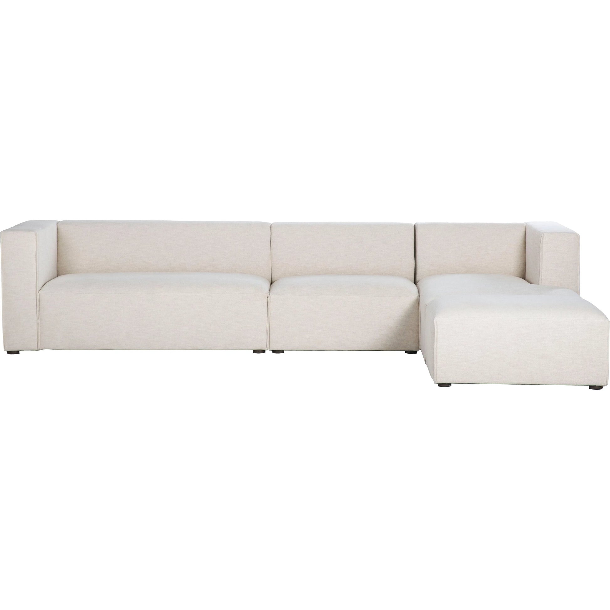 Premium Modular Sectional by LH Imports in pebble chenille weave and black. Made from 100% performance polyester, rubberwood, plywood, pu foam, steel in a transitional style.