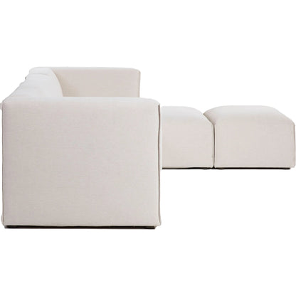 Premium Modular Sectional by LH Imports in pebble chenille weave and black. Made from 100% performance polyester, rubberwood, plywood, pu foam, steel in a transitional style.