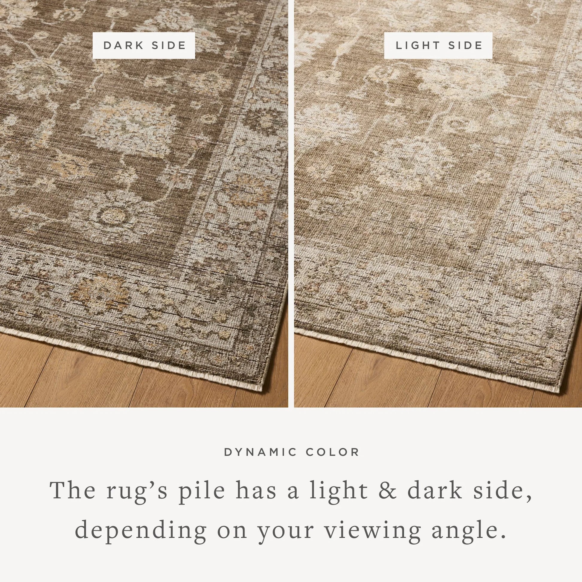 Priscilla PRL-01 Rug by Loloi in bark, ivory. Made from 100% polyester in a unique style.