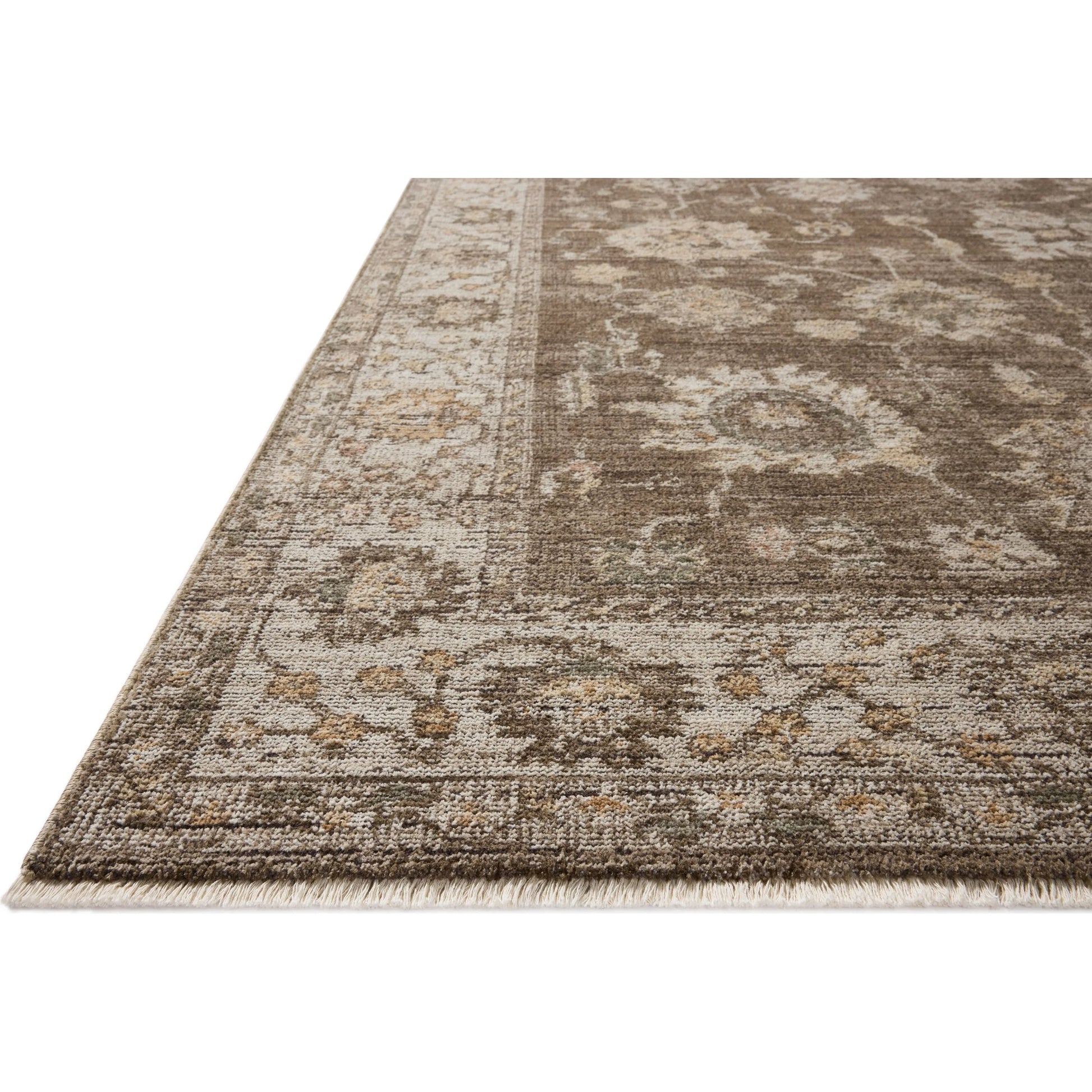 Priscilla PRL-01 Rug by Loloi in bark, ivory. Made from 100% polyester in a unique style.