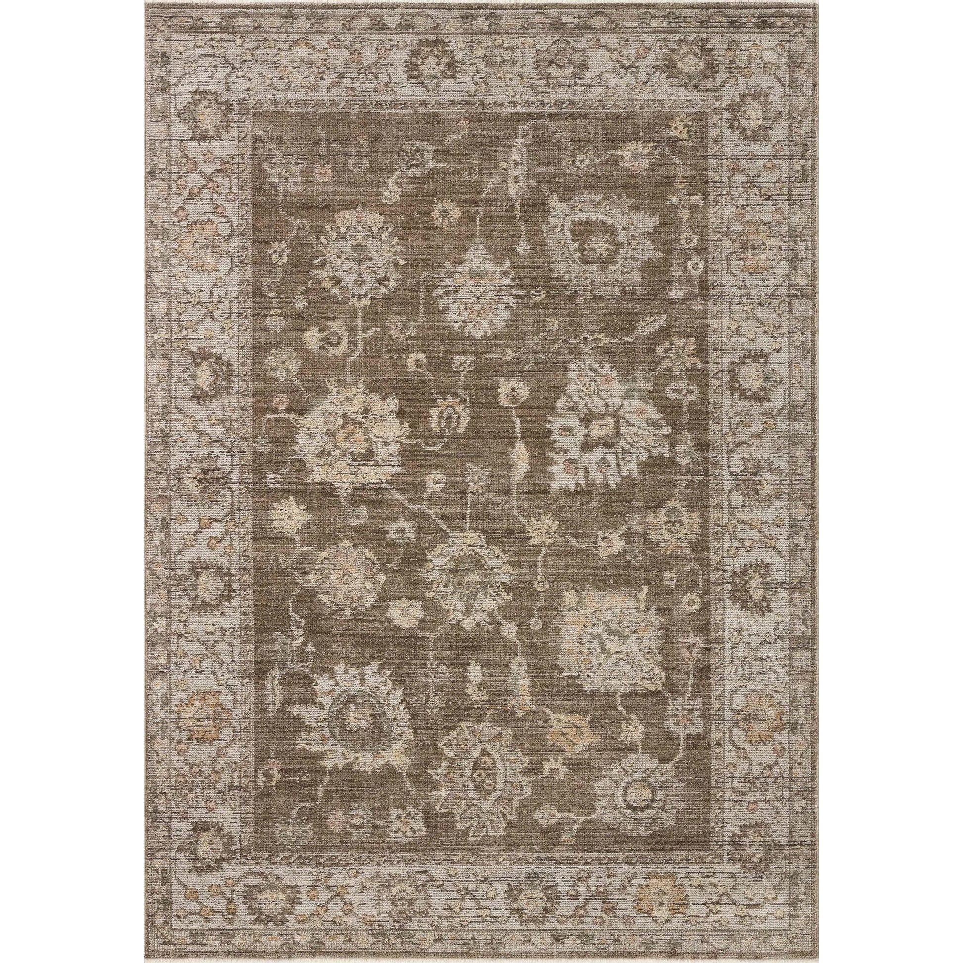 Priscilla PRL-01 Rug by Loloi in bark, ivory. Made from 100% polyester in a unique style.
