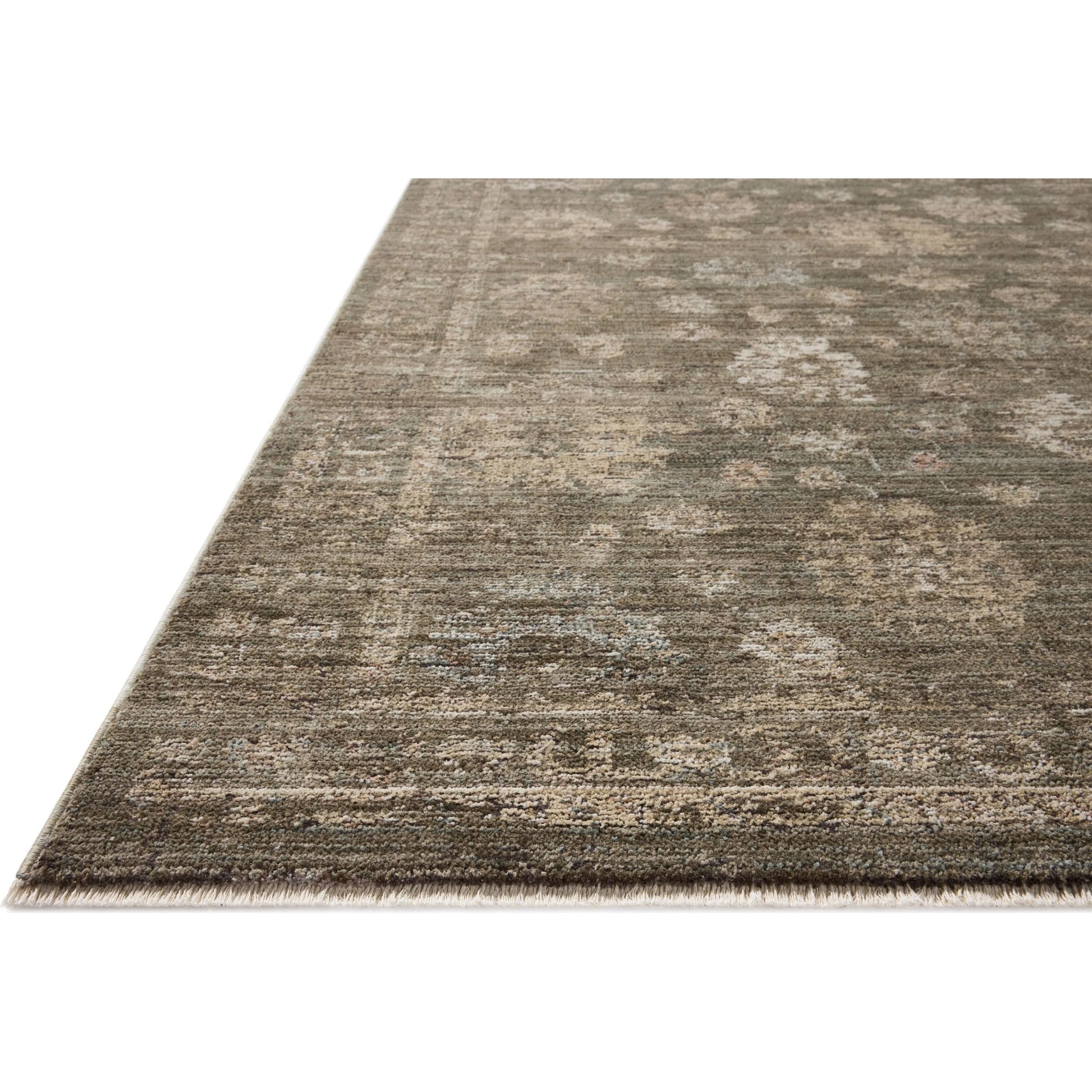 Priscilla PRL-02 Rug by Loloi in olive, sand. Made from 100% polyester in a unique style.