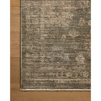 Priscilla PRL-02 Rug by Loloi in olive, sand. Made from 100% polyester in a unique style.