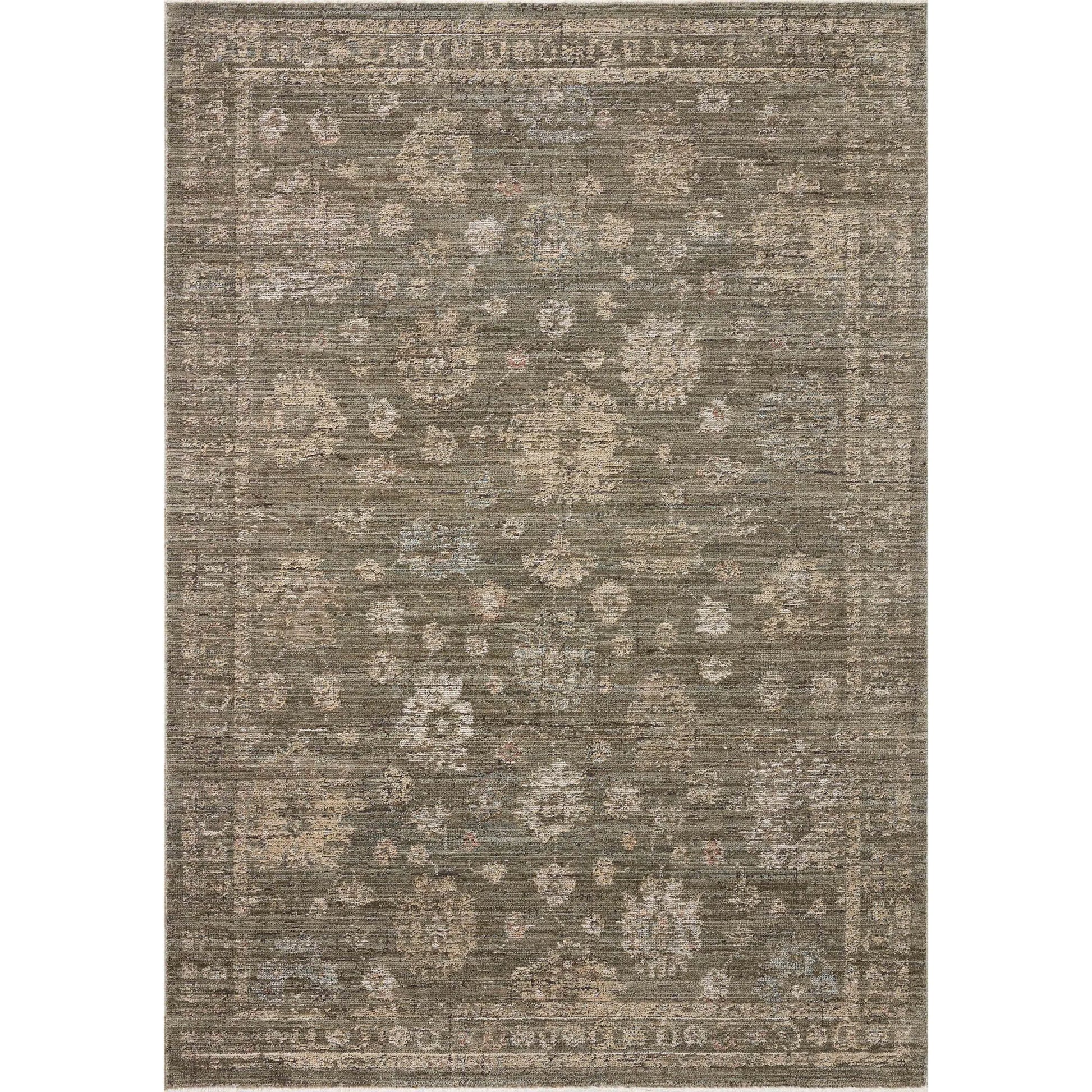 Priscilla PRL-02 Rug by Loloi in olive, sand. Made from 100% polyester in a unique style.