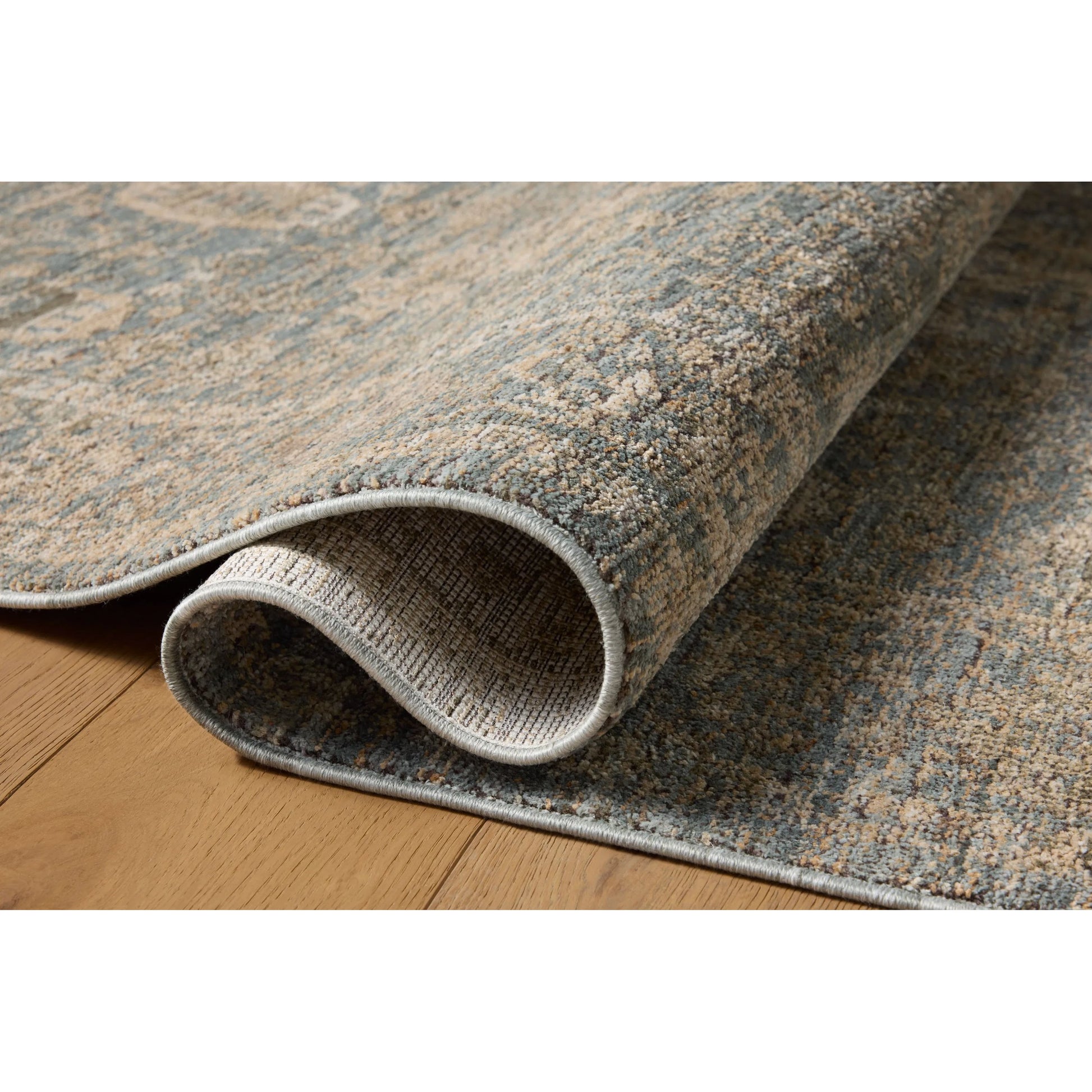 Priscilla PRL-03 Rug by Loloi in blue, sand. Made from 100% polyester in a unique style.