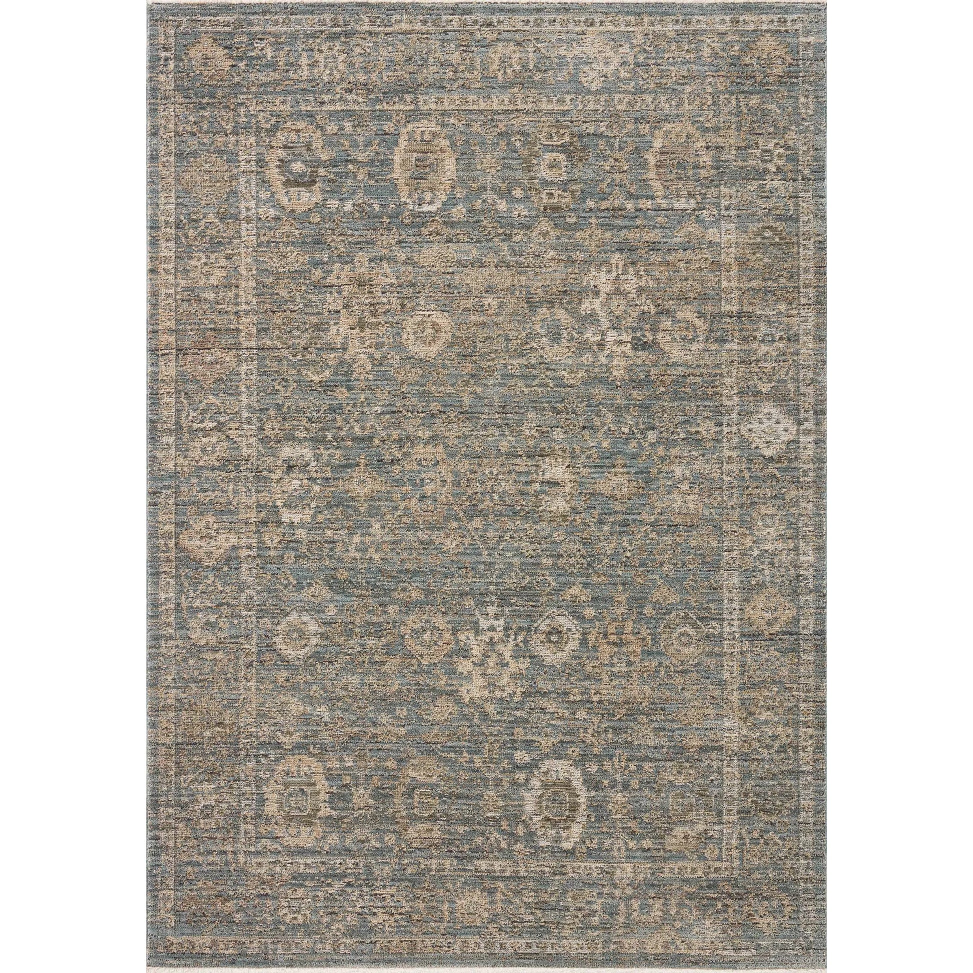Priscilla PRL-03 Rug by Loloi in blue, sand. Made from 100% polyester in a unique style.