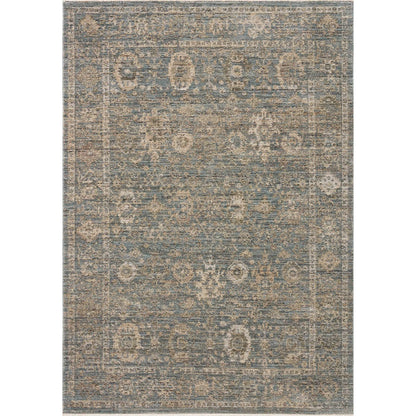 Priscilla PRL-03 Rug by Loloi in blue, sand. Made from 100% polyester in a unique style.