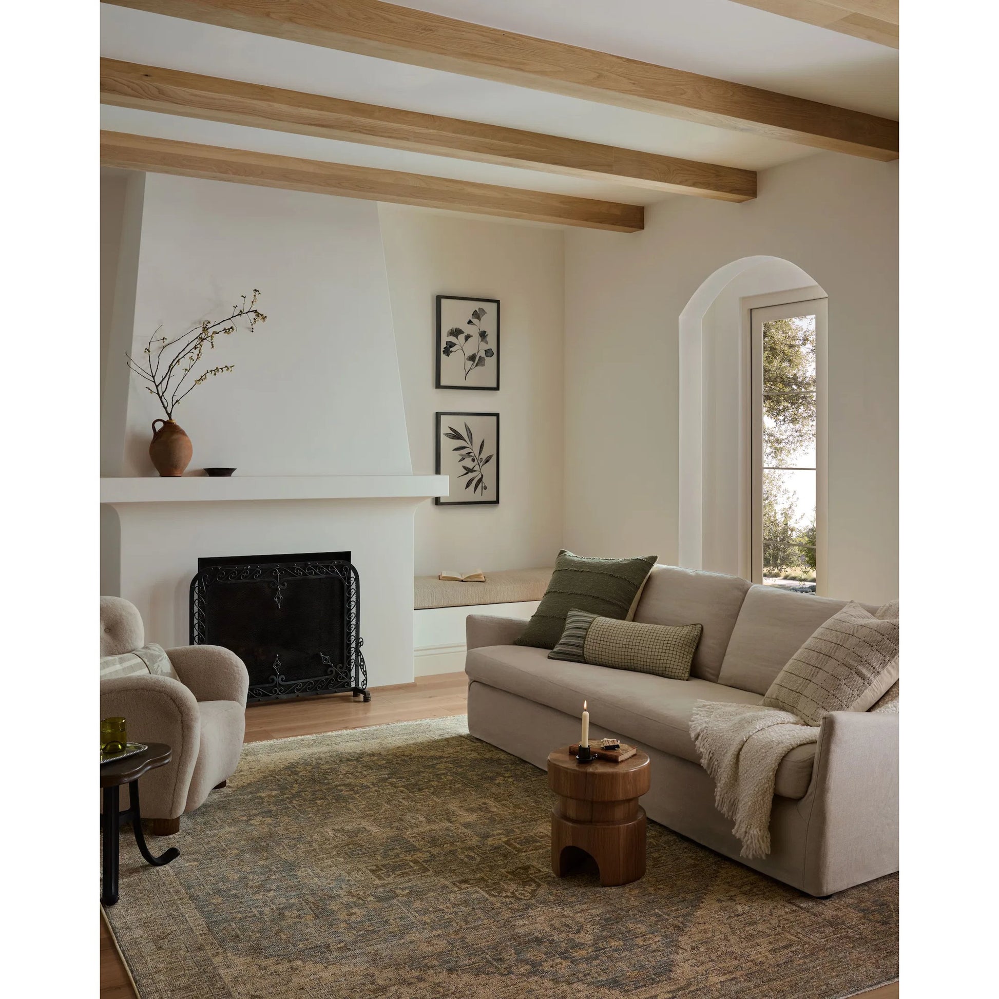 Priscilla PRL-04 Rug by Loloi in blue, bark. Made from 100% polyester in a unique style.