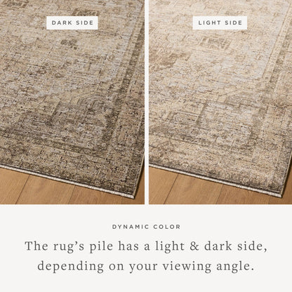 Priscilla PRL-07 Rug by Loloi in beige, earth. Made from 100% polyester in a unique style.
