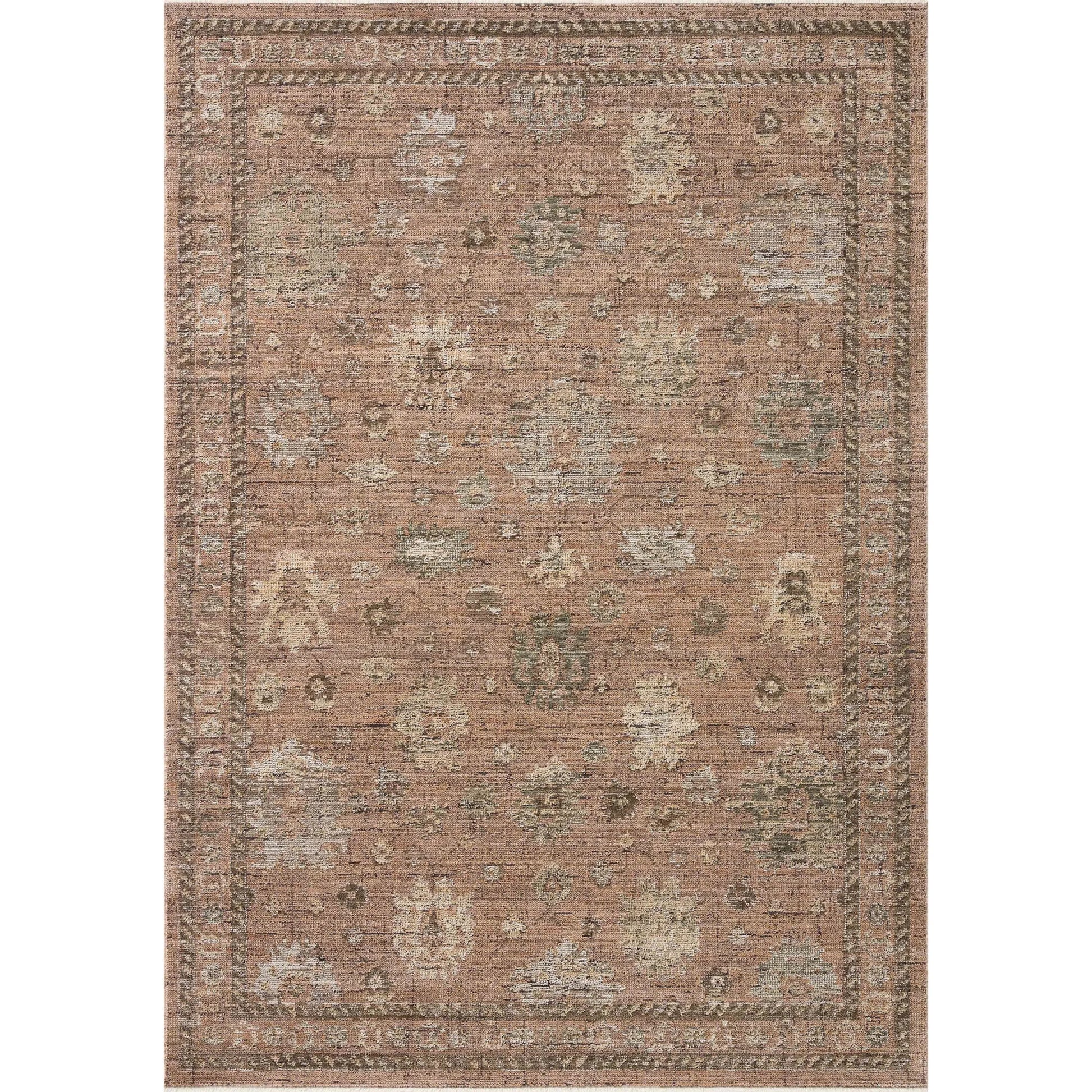 Priscilla PRL-08 Rug by Loloi in blush, multi. Made from 100% polyester in a unique style.