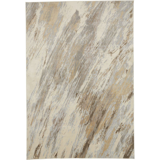 Parker Transitional Rug - 3704F by Feizy in ivory, tan, brown. Made from viscose, polyester in a unique style.