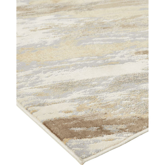Parker Transitional Rug - 3704F by Feizy in ivory, tan, brown. Made from viscose, polyester in a unique style.