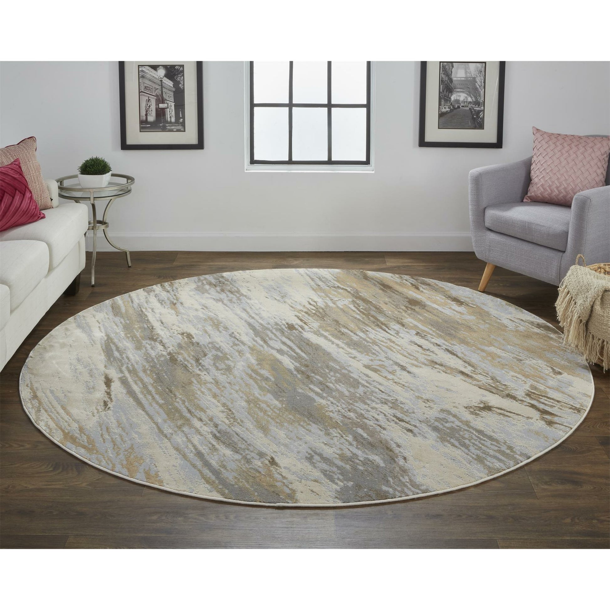 Parker Transitional Rug - 3704F by Feizy in ivory, tan, brown. Made from viscose, polyester in a unique style.