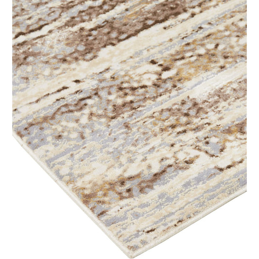 Parker Transitional Rug - 3705F by Feizy in tan, ivory, brown. Made from viscose, polyester in a unique style.