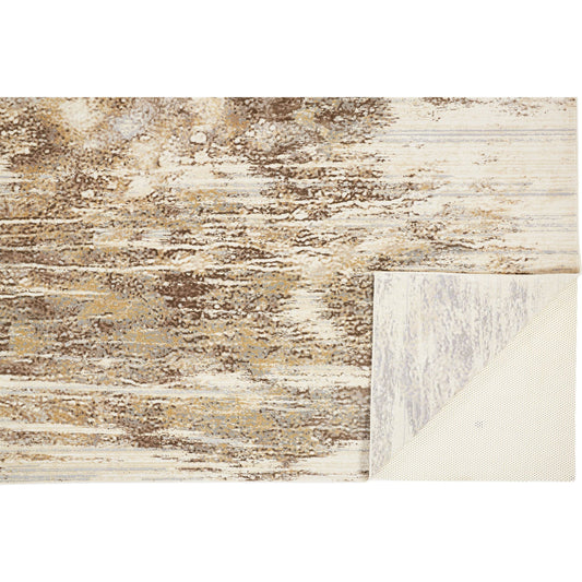 Parker Transitional Rug - 3705F by Feizy in tan, ivory, brown. Made from viscose, polyester in a unique style.