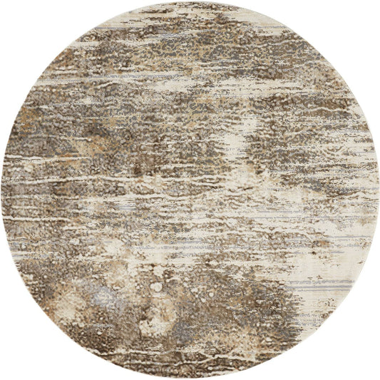 Parker Transitional Rug - 3705F by Feizy in tan, ivory, brown. Made from viscose, polyester in a unique style.