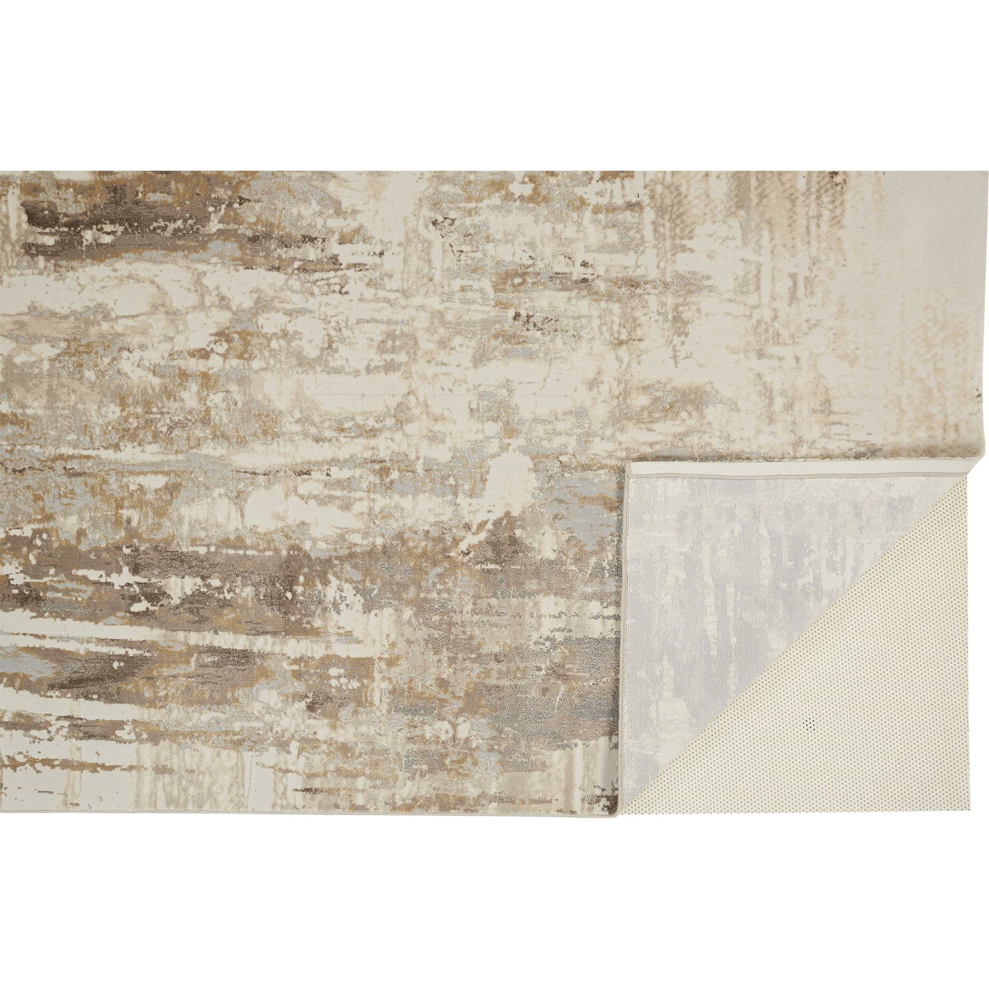 Parker Transitional Rug - 3709F by Feizy in tan, ivory, gray. Made from viscose, polyester in a unique style.