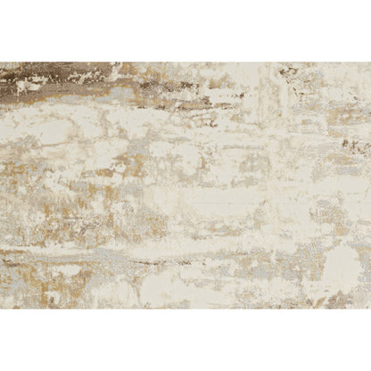 Parker Transitional Rug - 3709F by Feizy in tan, ivory, gray. Made from viscose, polyester in a unique style.