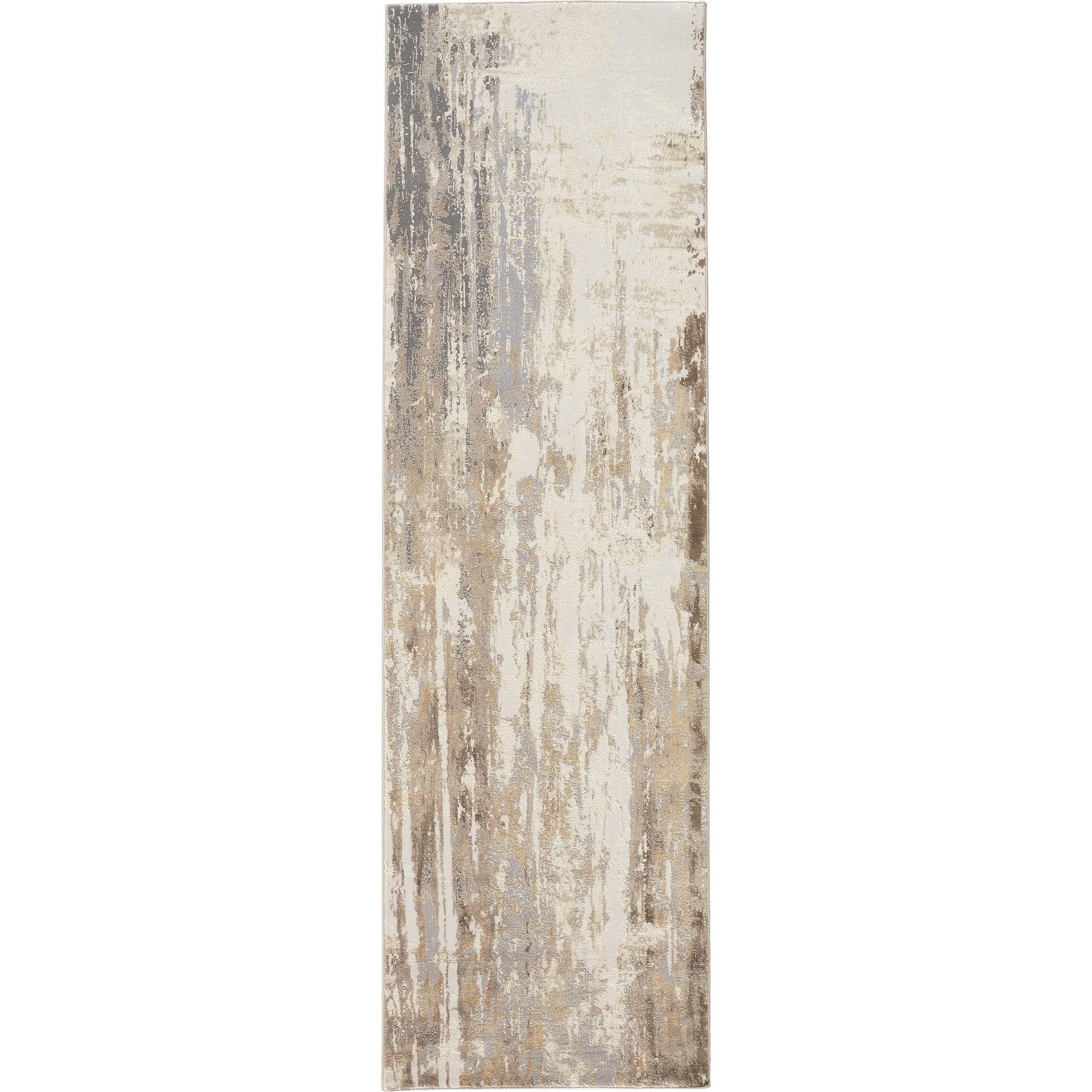 Parker Transitional Rug - 3709F by Feizy in tan, ivory, gray. Made from viscose, polyester in a unique style.