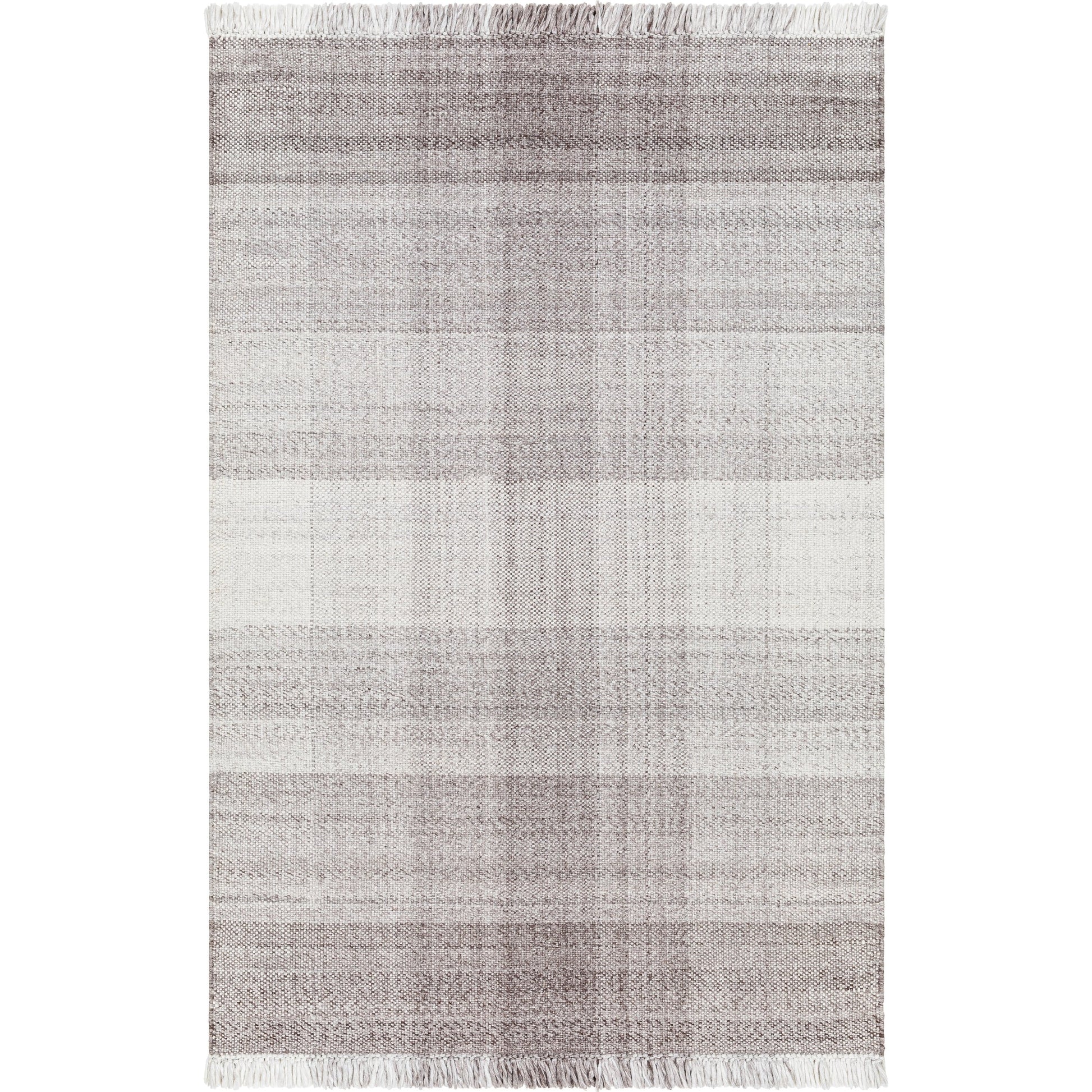 Primrose PRM-2307 Indoor/Outdoor Rug by Livabliss in dark brown, taupe, off-white. Made from 100% recycled pet yarn in a unique style.