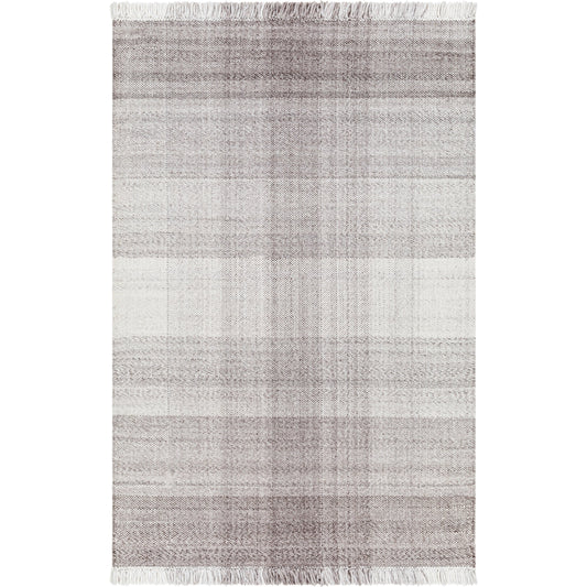 Primrose PRM-2307 Indoor/Outdoor Rug by Livabliss in dark brown, taupe, off-white. Made from 100% recycled pet yarn in a unique style.