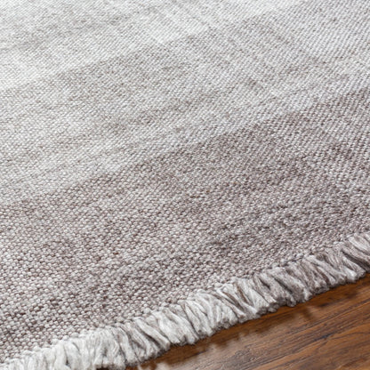 Primrose PRM-2307 Indoor/Outdoor Rug by Livabliss in dark brown, taupe, off-white. Made from 100% recycled pet yarn in a unique style.