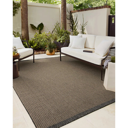 Providence PRC-03 Outdoor Rug by Chris Loves Julia x Loloi in wheat, charcoal. Made from 100% polypropylene in a unique style.