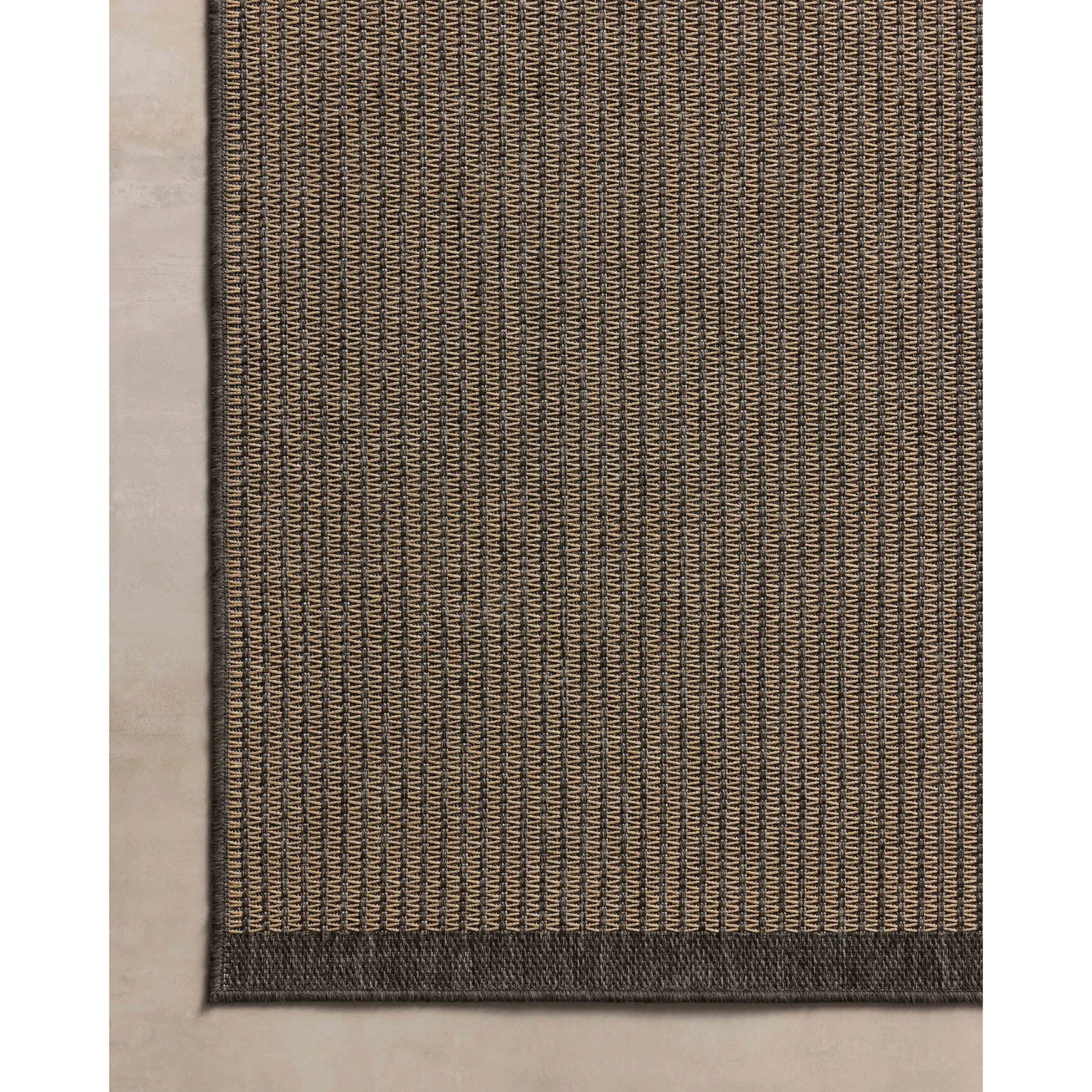 Providence PRC-03 Outdoor Rug by Chris Loves Julia x Loloi in wheat, charcoal. Made from 100% polypropylene in a unique style.