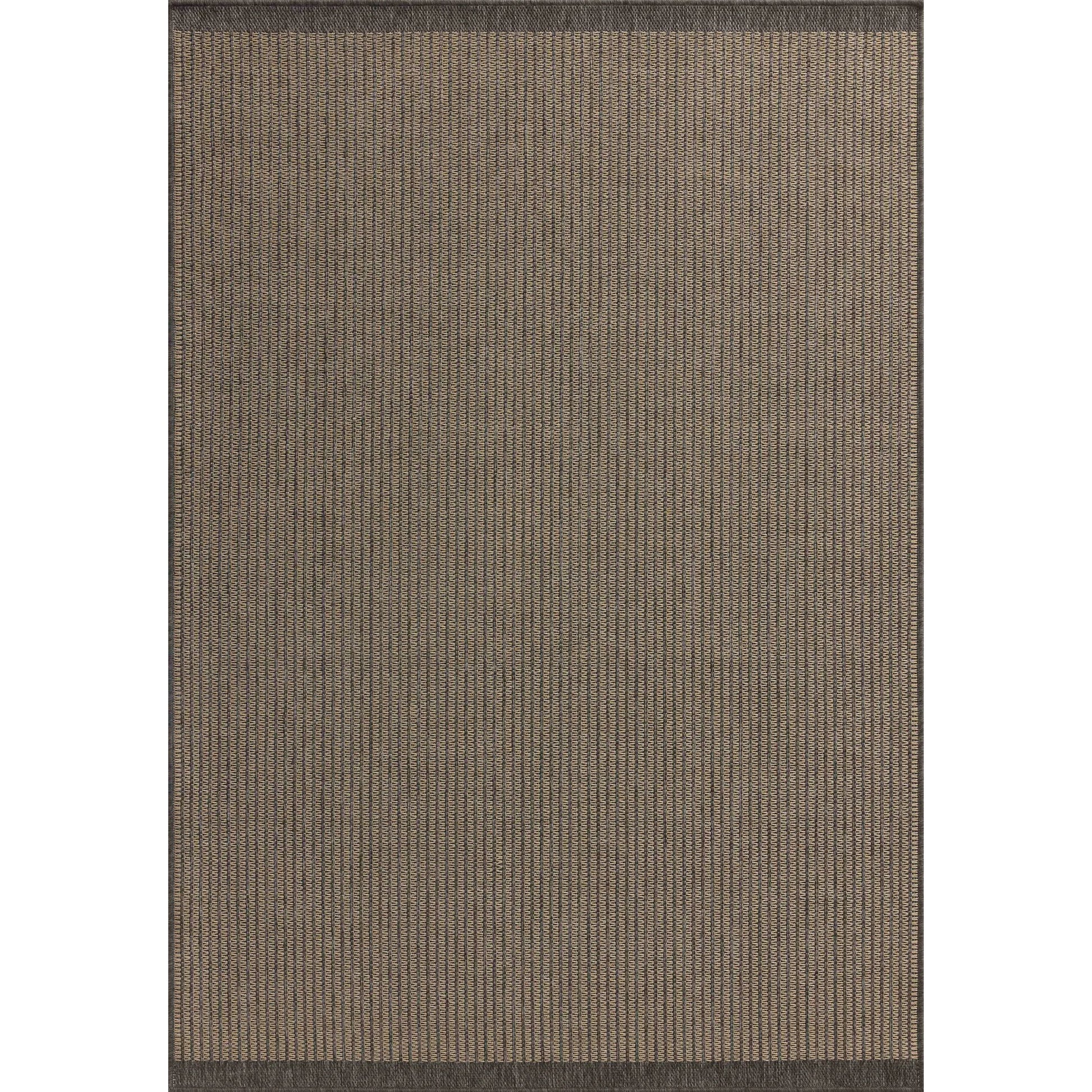 Providence PRC-03 Outdoor Rug by Chris Loves Julia x Loloi in wheat, charcoal. Made from 100% polypropylene in a unique style