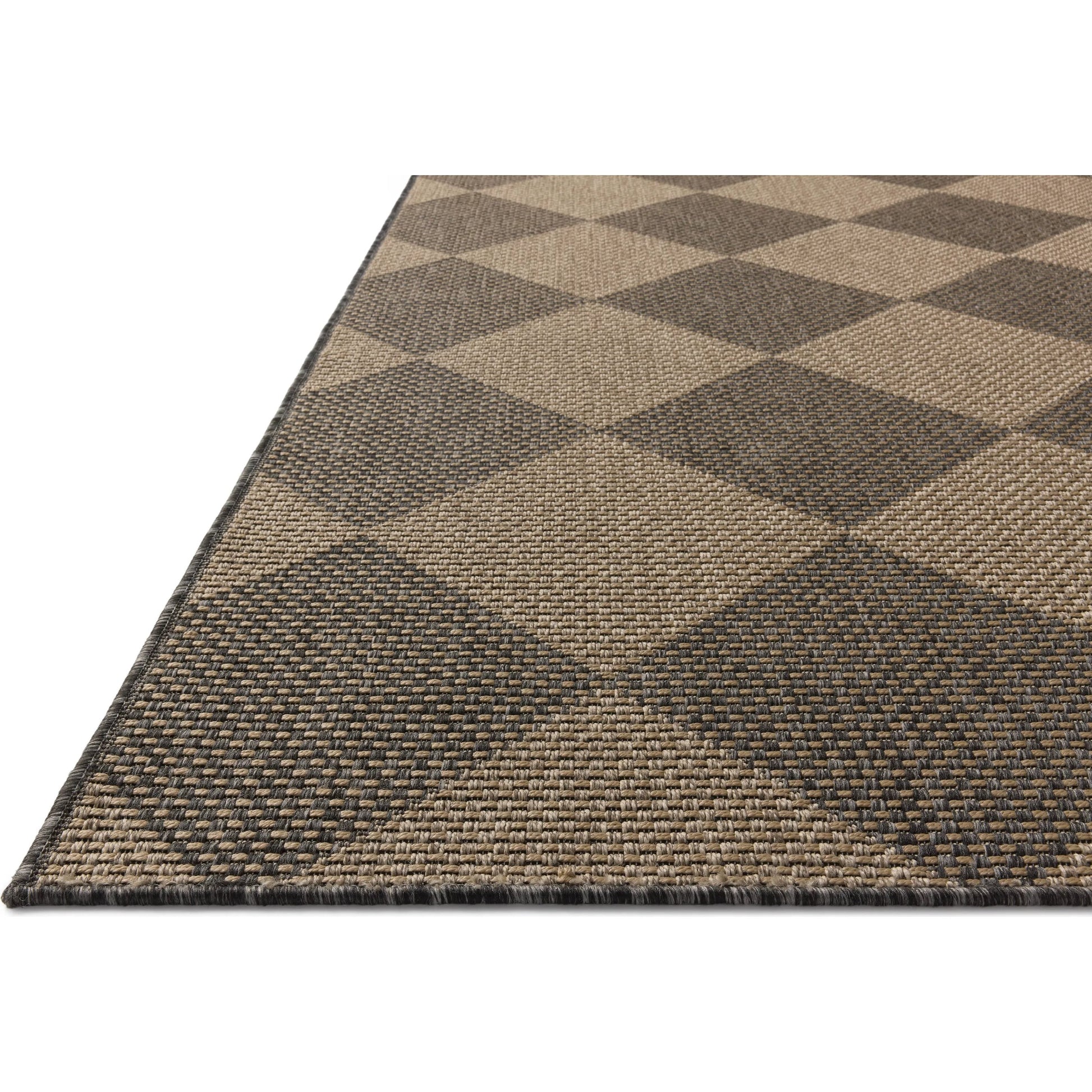 Providence PRC-04 Outdoor Rug by Chris Loves Julia x Loloi in graphite, sand. Made from 100% polypropylene in a unique style.