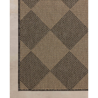 Providence PRC-04 Outdoor Rug by Chris Loves Julia x Loloi in graphite, sand. Made from 100% polypropylene in a unique style.