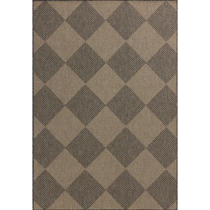 Providence PRC-04 Outdoor Rug by Chris Loves Julia x Loloi in graphite, sand. Made from 100% polypropylene in a unique style.