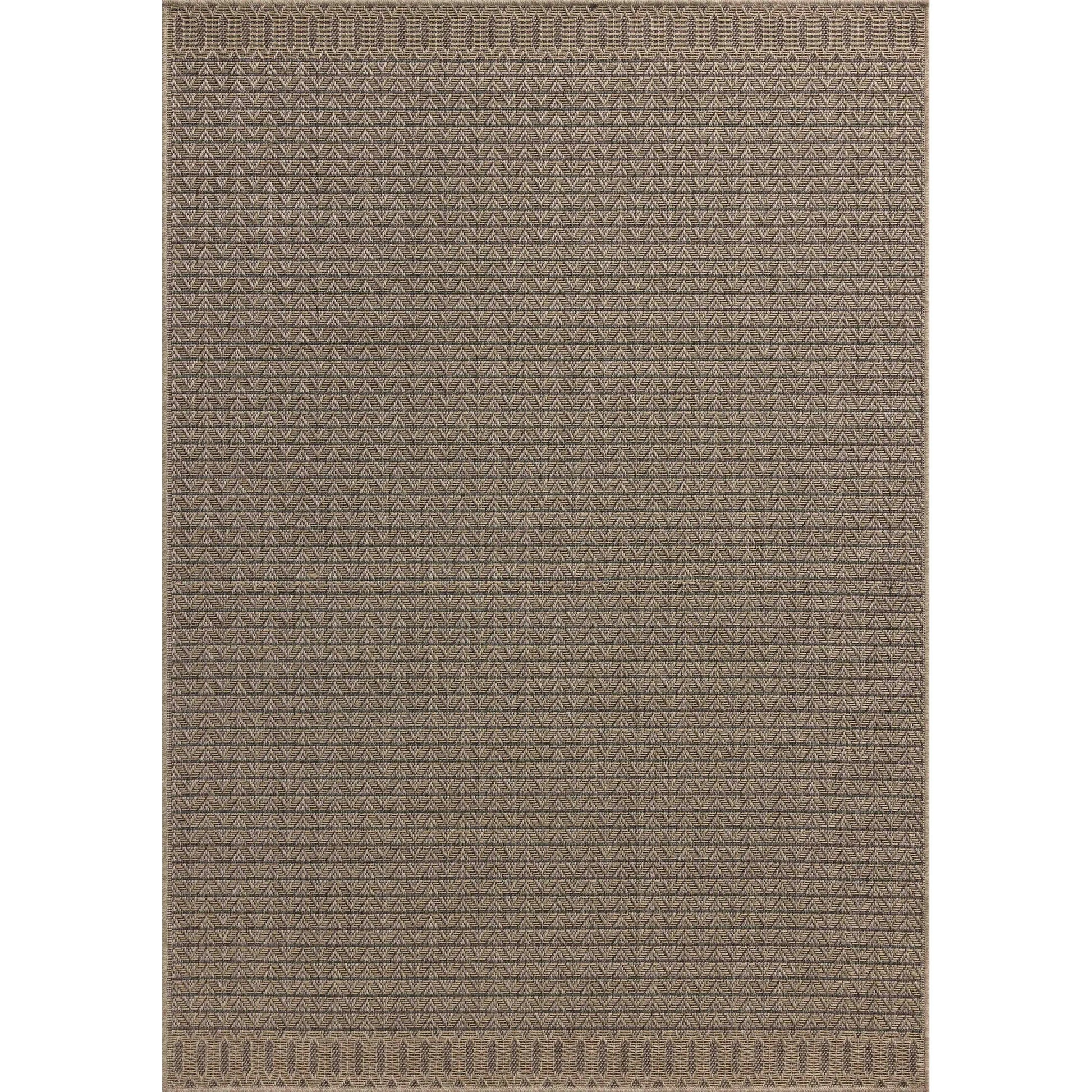 Providence PRC-05 Outdoor Rug by Chris Loves Julia x Loloi in natural, graphite. Made from 100% polypropylene in a unique sty
