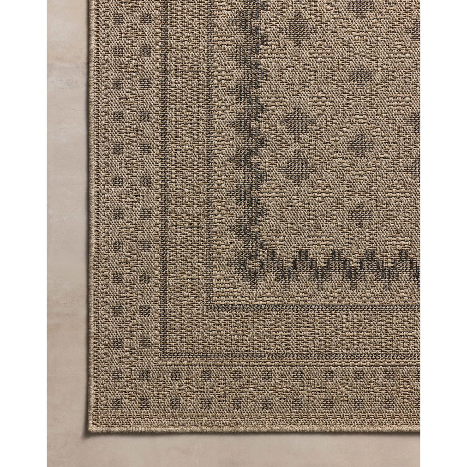 Providence PRC-06 Outdoor Rug by Chris Loves Julia x Loloi in charcoal, dove. Made from 100% polypropylene in a unique style.