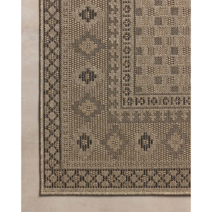 Providence PRC-07 Outdoor Rug by Chris Loves Julia x Loloi in dove, charcoal. Made from 100% polypropylene in a unique style.