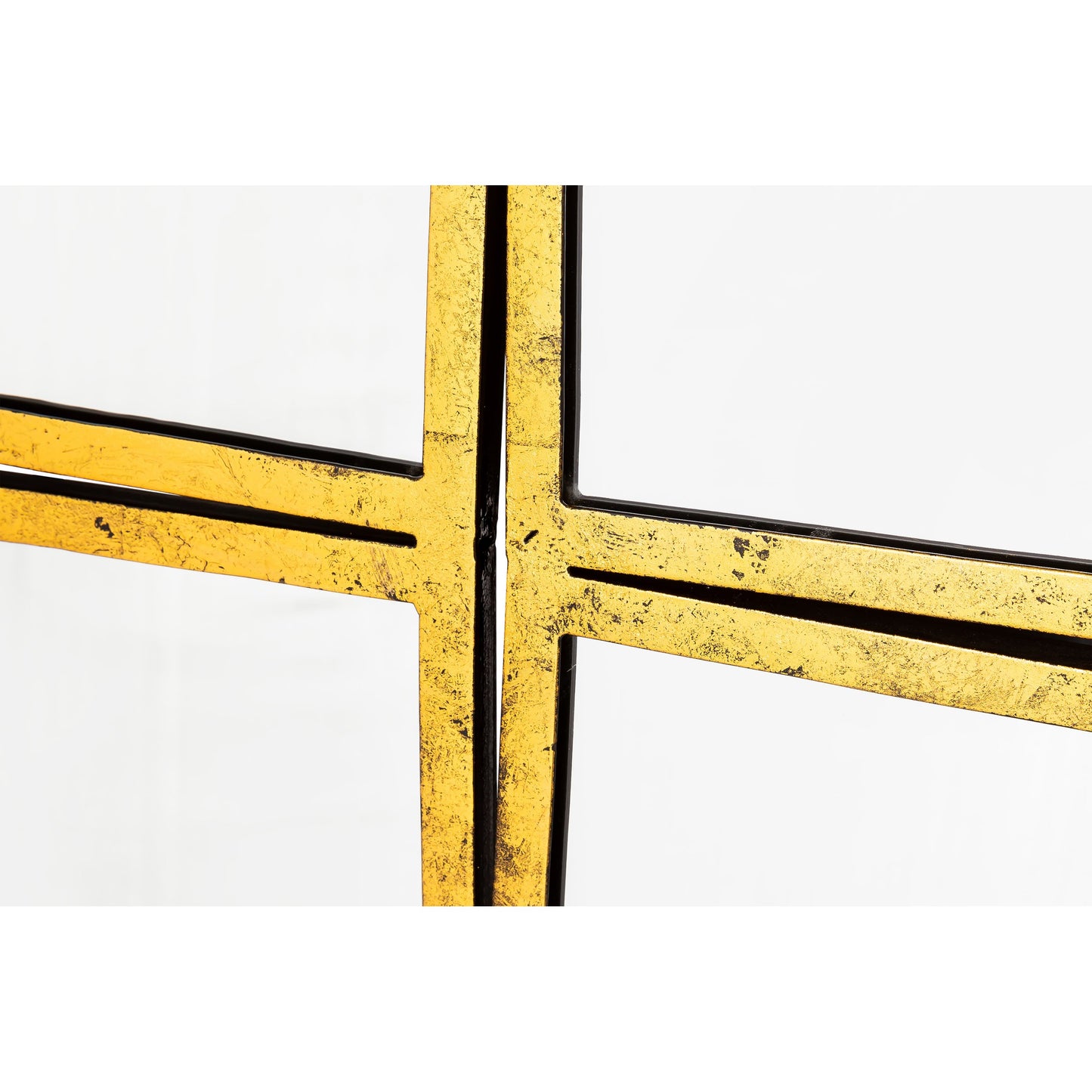 008 SI-1718114 | Closeup | Nico Mirror by Pasargad Home in gold. Made from iron in a modern style.