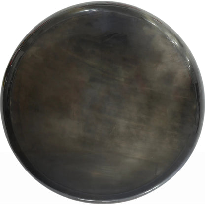 Helios Handforged Drum Coffee Table - PRR-033BLK by Pasargad Home in black. Made from metal in a unique style.