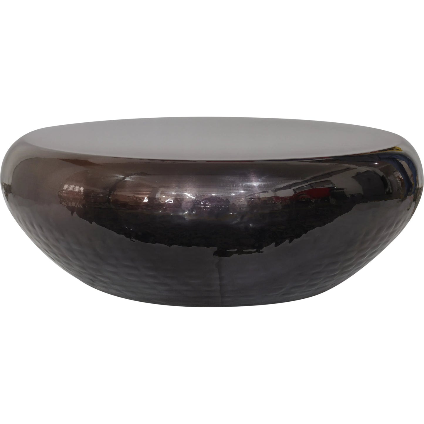 000 SI-2534683 | Primary Silo | Helios Handforged Drum Coffee Table - PRR-033BLK by Pasargad Home in black. Made from metal in a unique style.