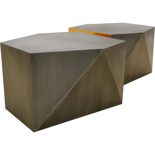 001 SI-2260694 | Unknown | Urban Chiz Style Coffee Table Set by Pasargad Home in grey. Made from iron in a unique style.