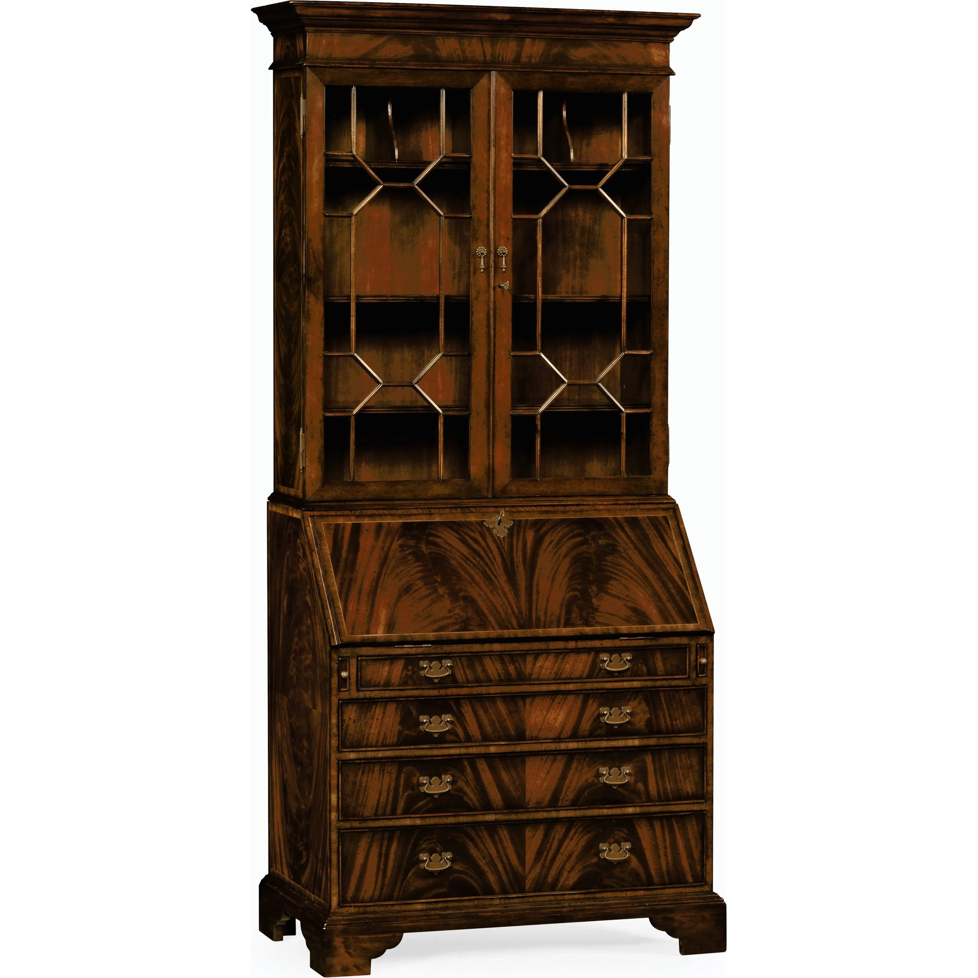 Buckingham Georgian Mahogany Secretary by Jonathan Charles. Made from unique in a cottage & farmhouse style.