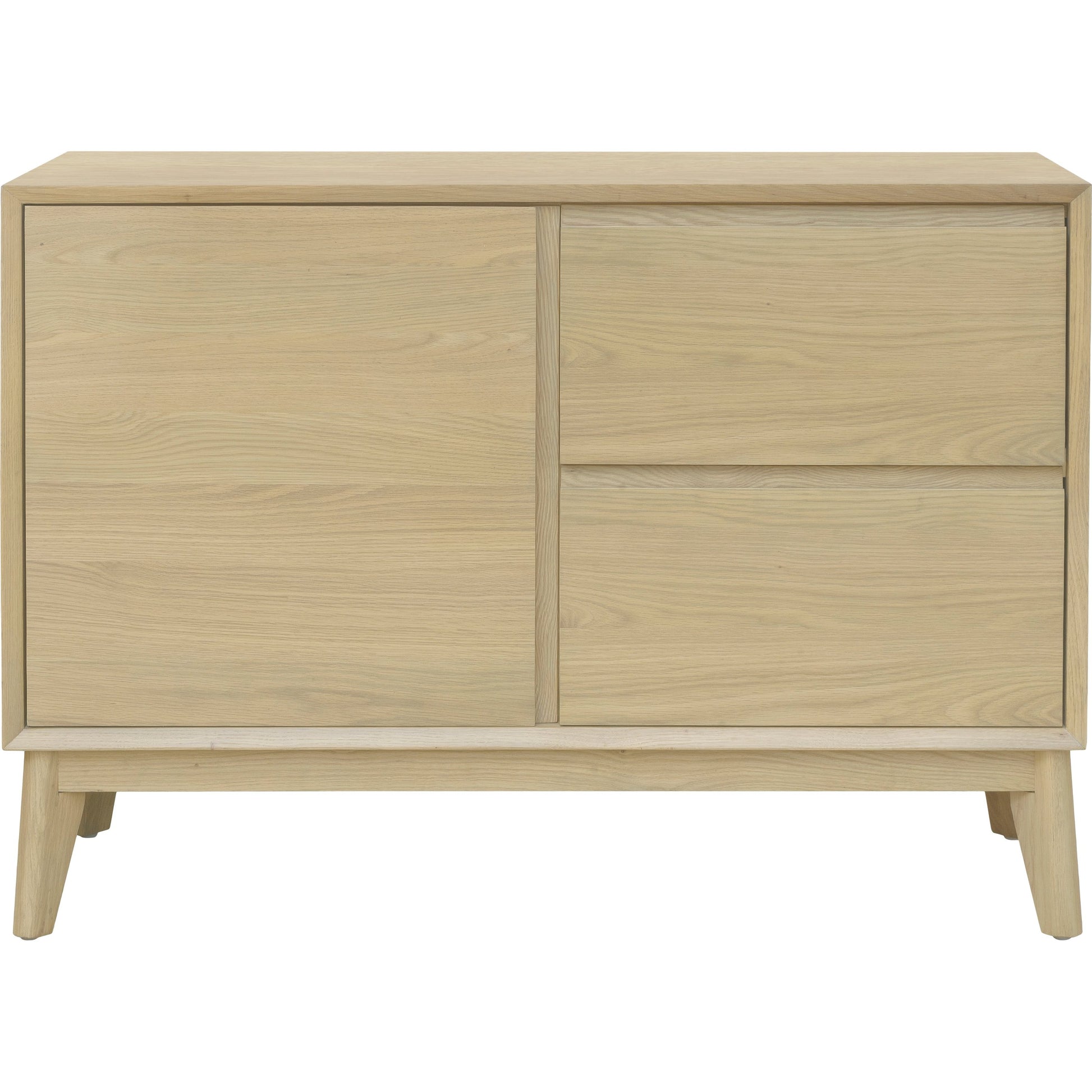 Pryce Sideboard by Surya in brown and wood finish. Made from oak in a modern style.