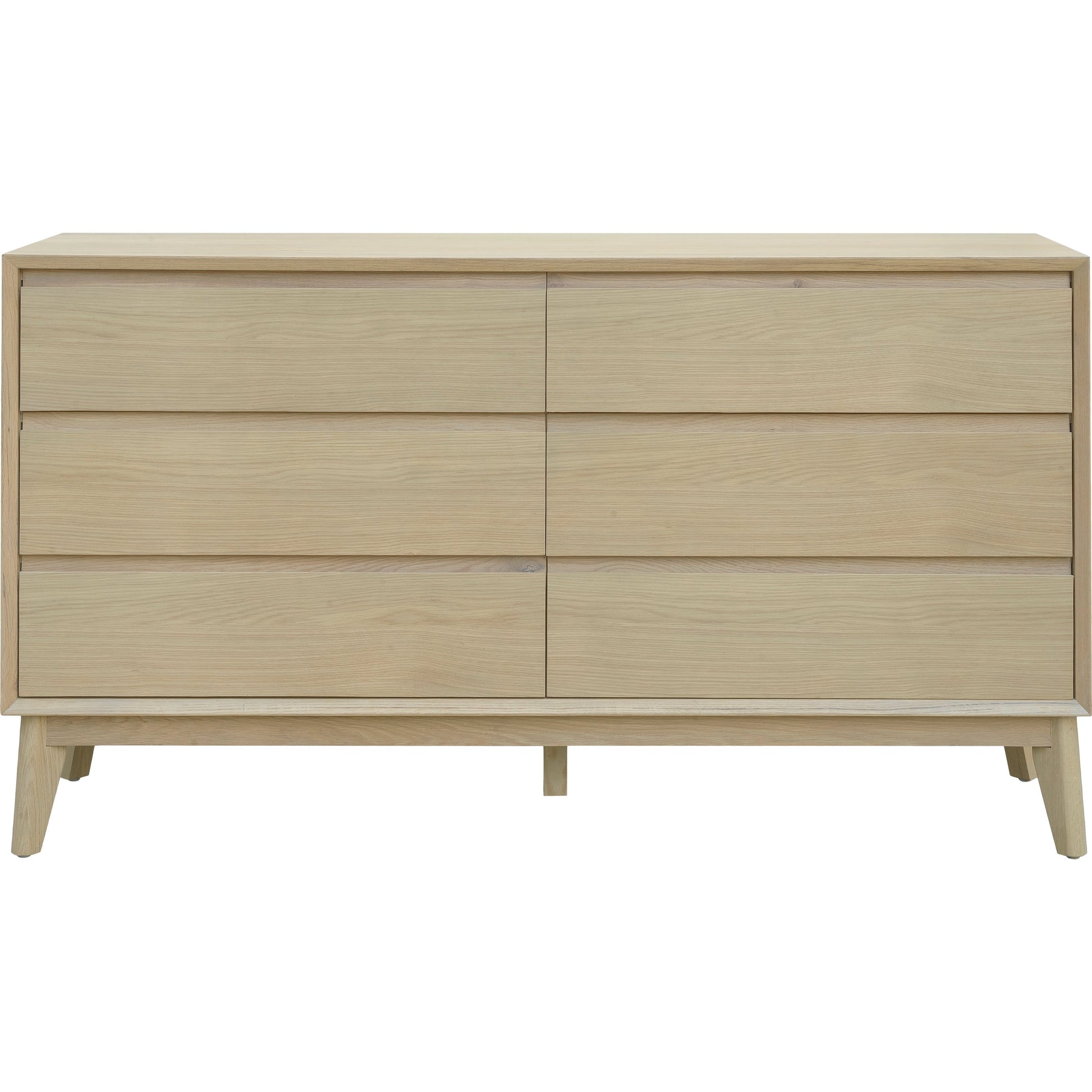 Pryce Dresser by Surya in brown and wood finish. Made from oak in a modern style.