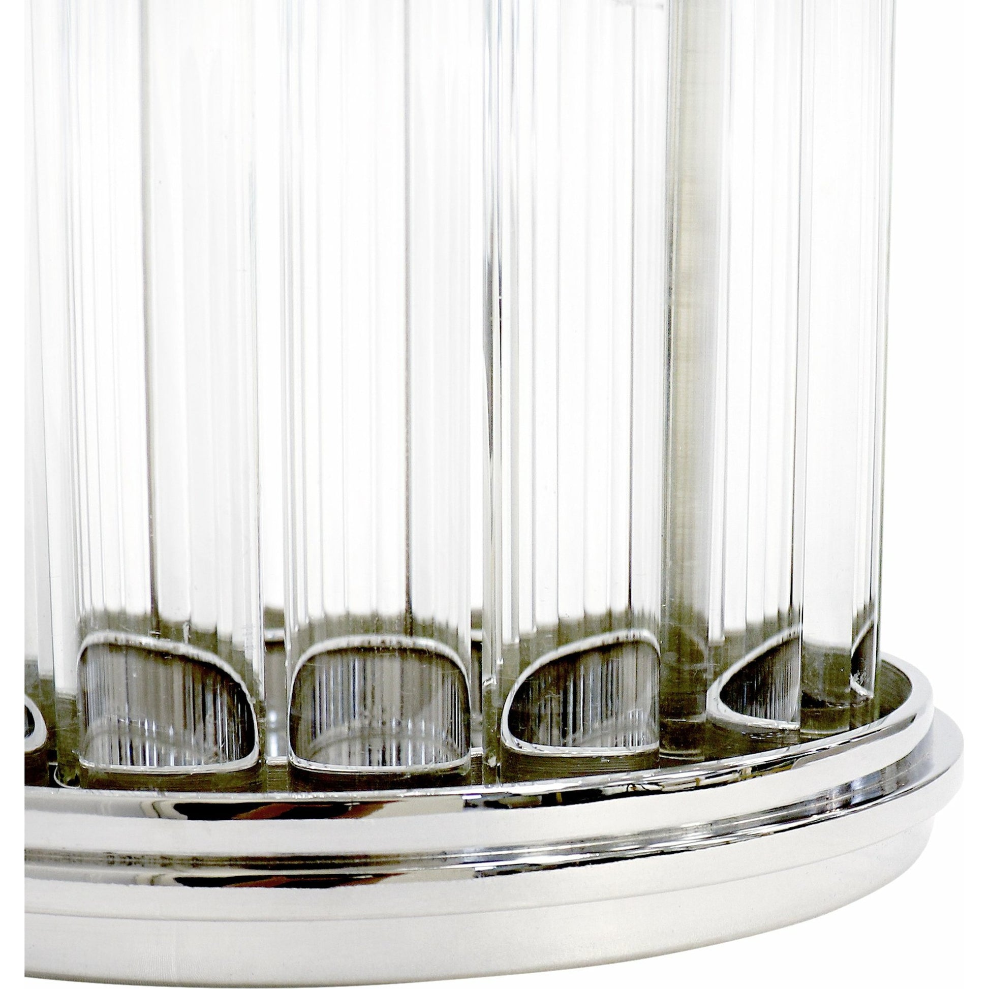 Lucian Hurricane by Pasargad Home in clear and clear. Made from lucite, steel in a transitional style.