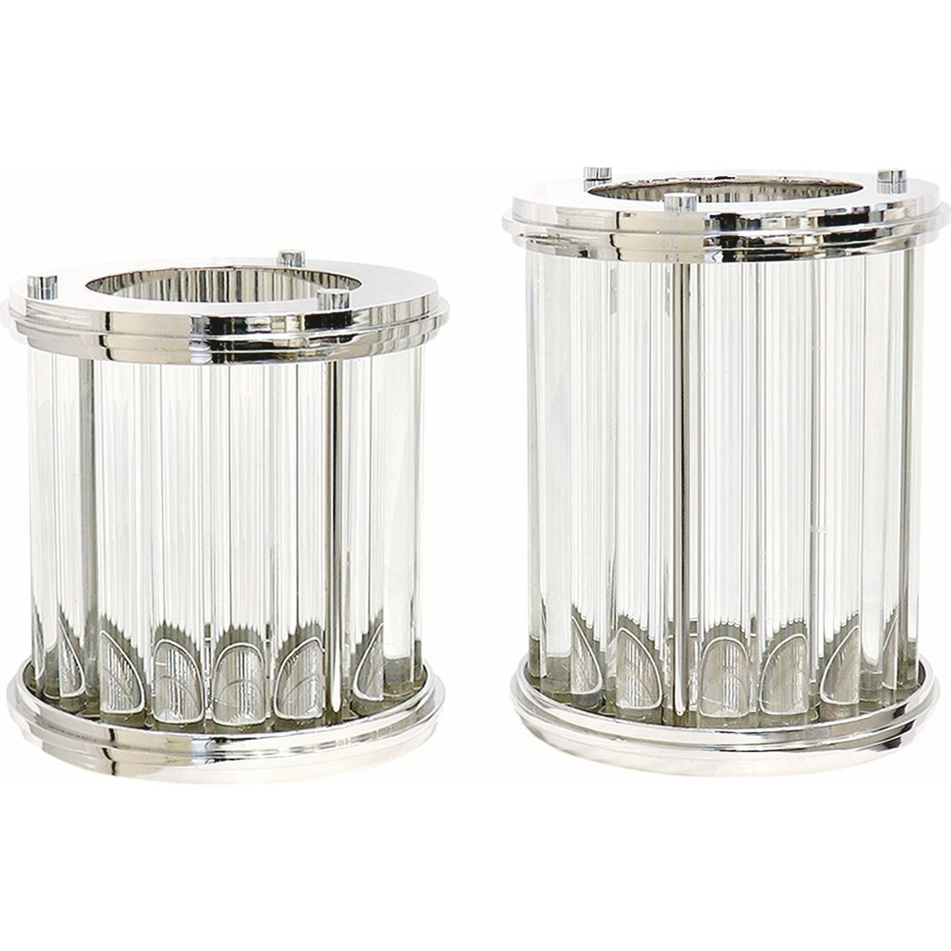 Lucian Hurricane by Pasargad Home in clear and clear. Made from lucite, steel in a transitional style.