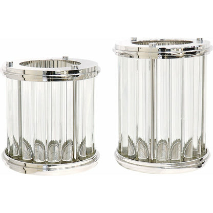 Lucian Hurricane by Pasargad Home in clear and clear. Made from lucite, steel in a transitional style.