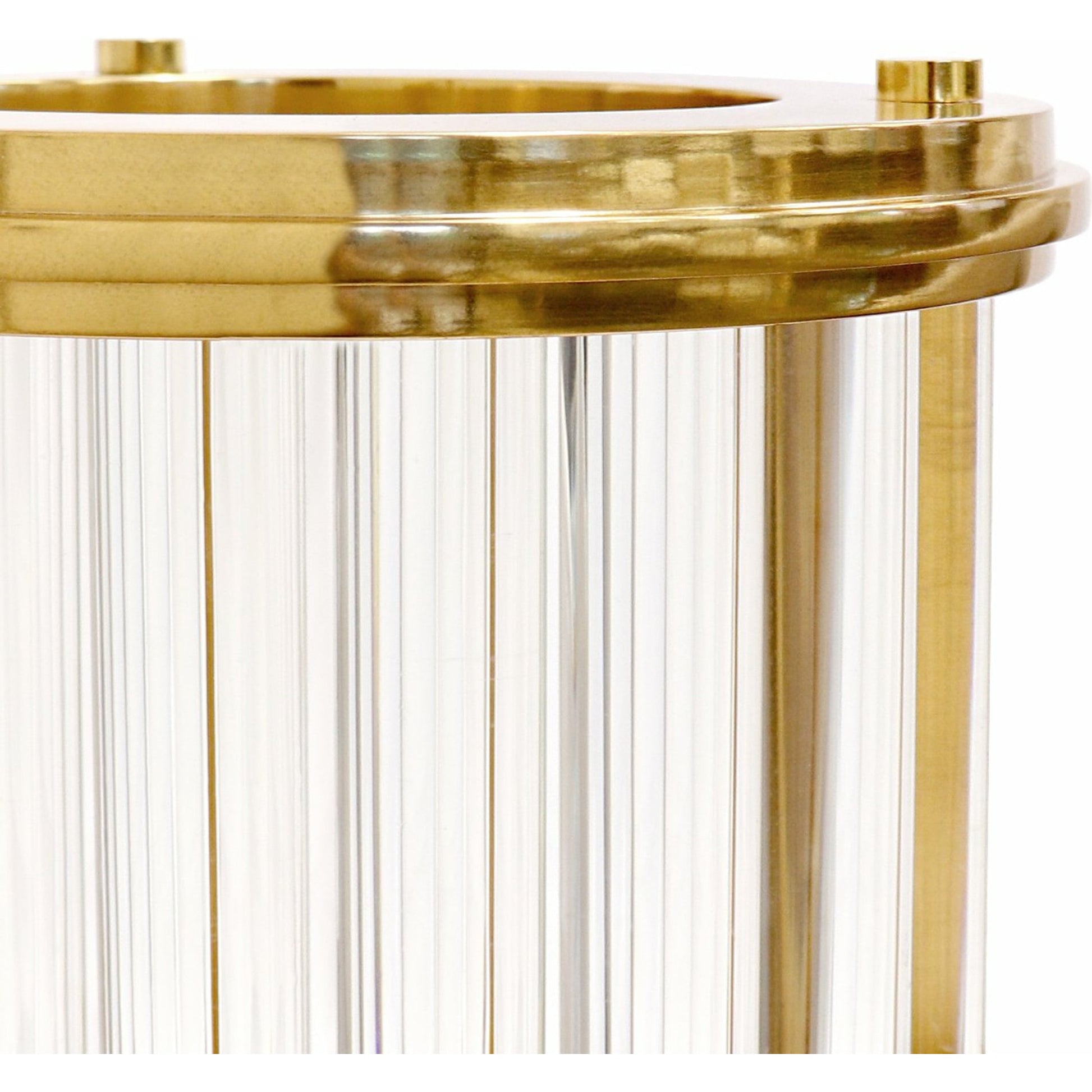 Calypso Hurricane by Pasargad Home in clear and clear. Made from lucite, steel in a modern style.