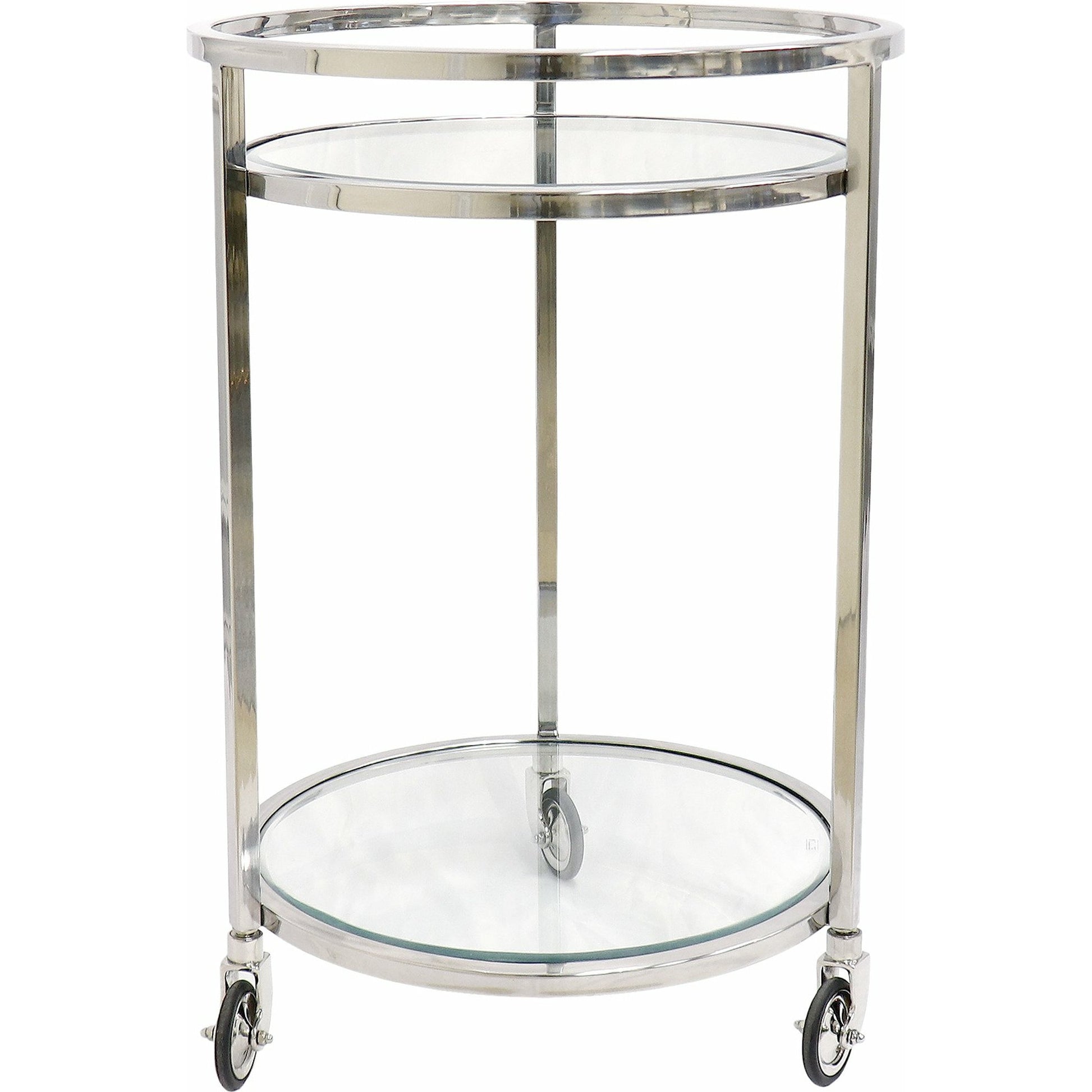 Blake Serving Table by Pasargad Home in stainless steel. Made from lucite, steel in a transitional style.